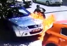 Уапсен човекот што запали две возила на Амбасадата на Бугарија